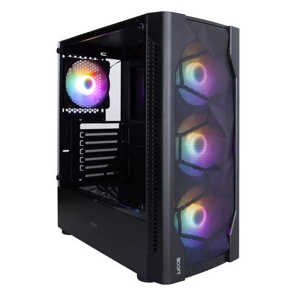 Boost Casing Lion with 4 RGB Fans (Black) Boost Casing Lion with 4 RGB Fans (Black)